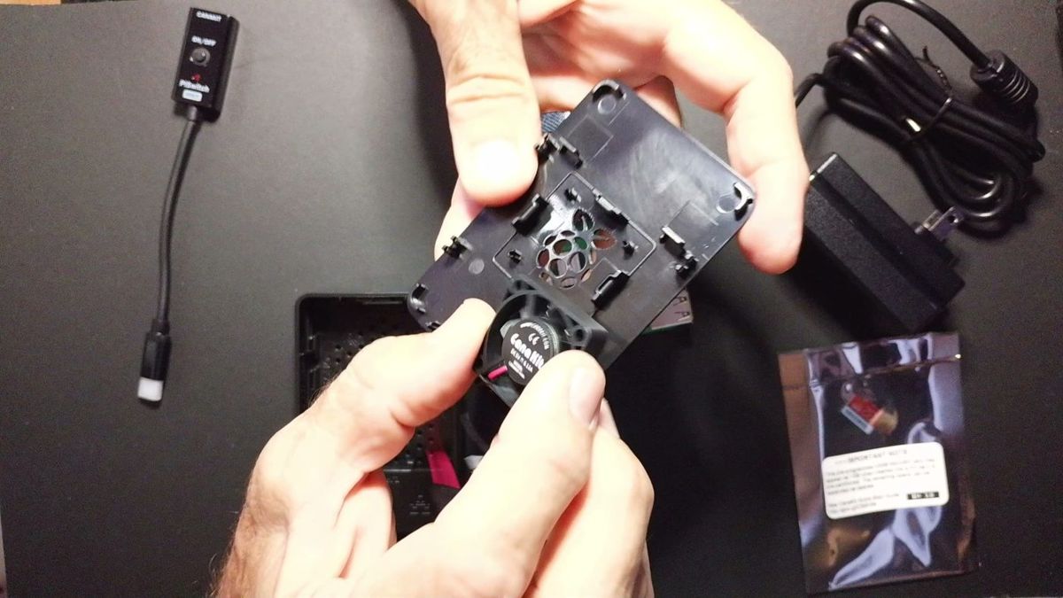 Putting the Pi into its case